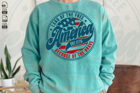 America Land Of The Free SVG, 4th of July, Patriotic Design SVG DesignDestine 