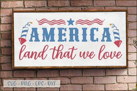 America Land That We Love Sign SVG SVG Shetara Begum 