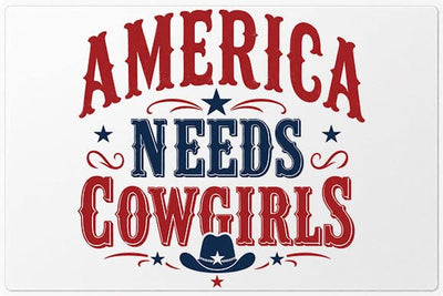 America Needs Cowgirls Patriotic Western Cowgirl PNG SVG BillahCrafts 