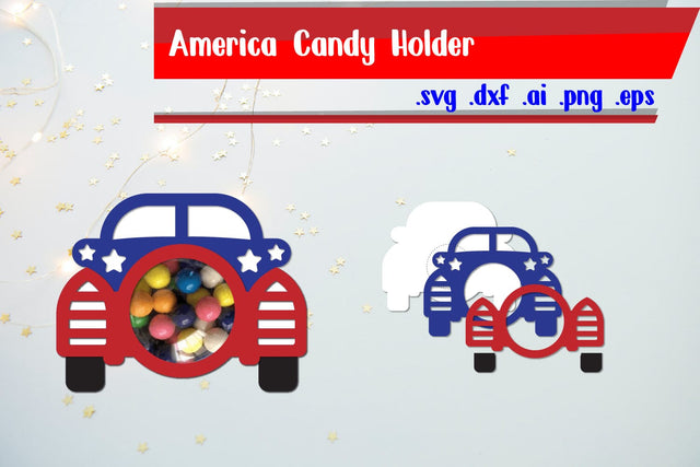 America Patriotic Candy Holder SVG zafrans studio 