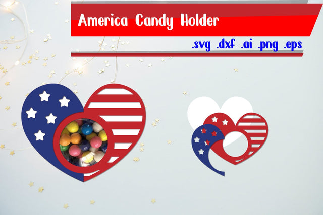 America Patriotic Candy Holder SVG zafrans studio 