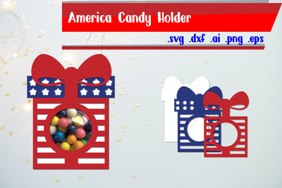 America Patriotic Candy Holder SVG zafrans studio 