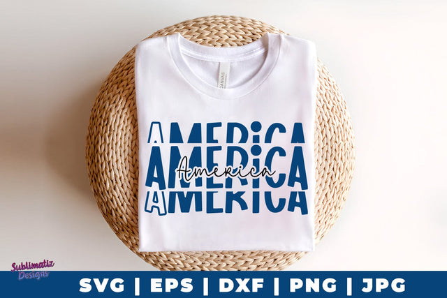 America SVG - 4th of July SVG Sublimatiz Designs 