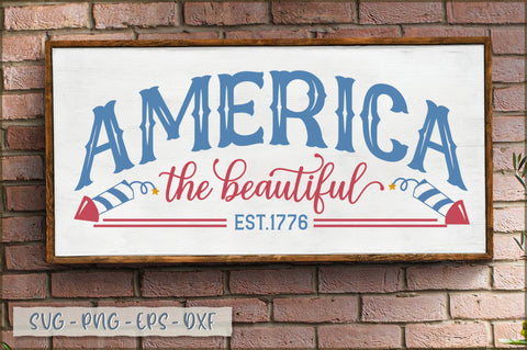 America the beautiful est.1776 Sign SVG SVG Shetara Begum 