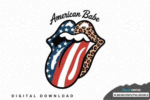 American babe sublimation png design Sublimation Regulrcrative 