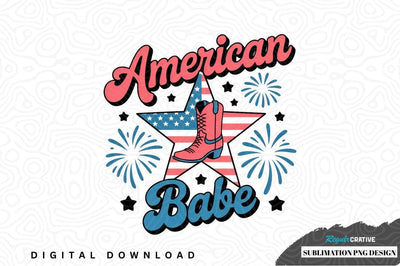 American babe sublimation png design Sublimation Regulrcrative 