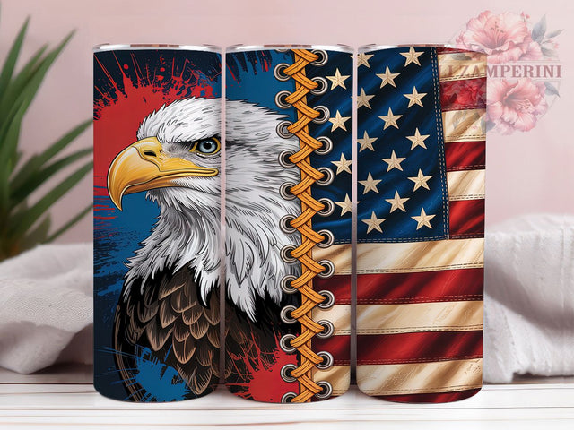 American Bald Eagle Patriotic 4th of July Tumbler, Patriotic Tumbler Wrap, USA Eagle PNG, 20oz Sublimation Wrap, Bald Eagle Cup Design, Freedom Tumbler PNG, Fourth Of July Wrap Sublimation Li Zamperini 