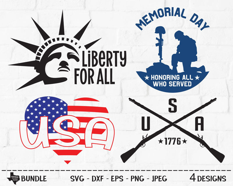 American Bundle | Patriotic SVG SVG Texas Southern Cuts 