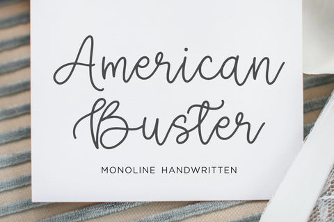 American Buster Font Font Balpirick 
