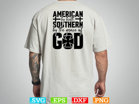 American By Birth Southern By The Grace Of God SVG SVG Creativeart88 