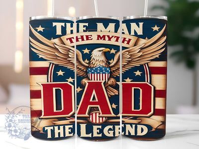 American Dad 20oz Skinny Tumbler, The Man The Myth The Legend Tumbler Png, Straight & Tapered Tumbler Wrap, Instant Digital Download Sublimation ToriDesigns 
