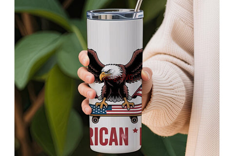 American Dude 20oz Tumbler Wrap Sublimation DesignSVG 