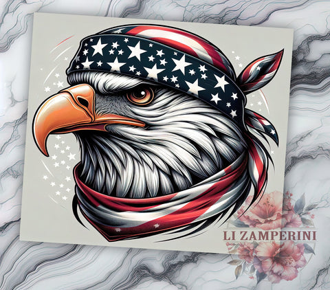 American Eagle 20oz Tumbler Wrap PNG, 4th of July Tumbler Png, Straight & Tapered Tumbler Wrap, Instant Digital Download Sublimation Li Zamperini 