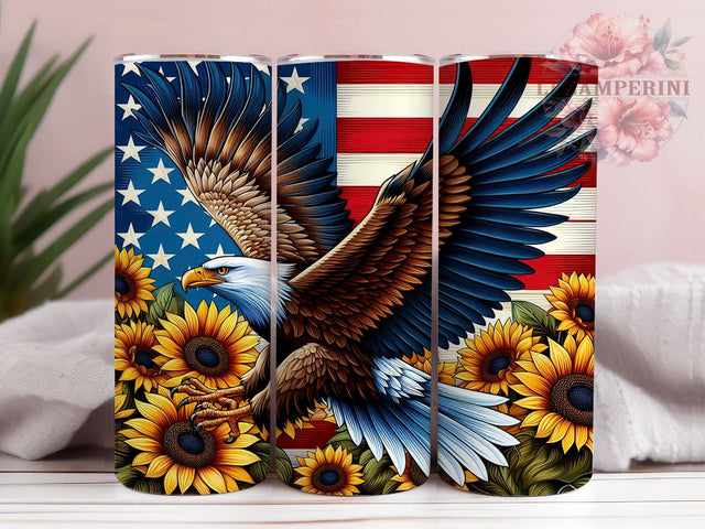 American Eagle 20oz Tumbler Wrap PNG, Flying Flag July 4th Tumbler Png, Straight & Tapered Tumbler Wrap, Instant Digital Download Sublimation Li Zamperini 
