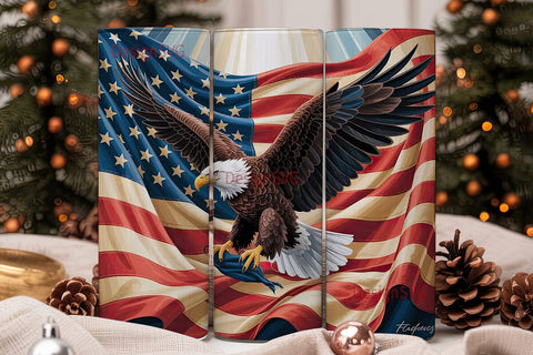 American Eagle 20oz Tumbler Wrap Sublimation DesignSVG 