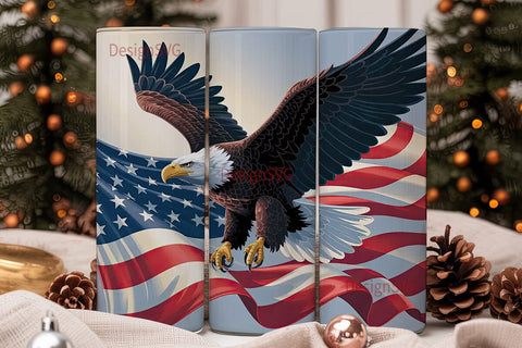 American Eagle 20oz Tumbler Wrap Sublimation DesignSVG 
