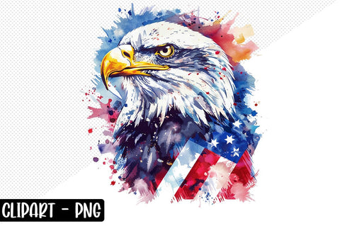 American Eagle Clipart Sublimation bundle SVG CraftingStudio 
