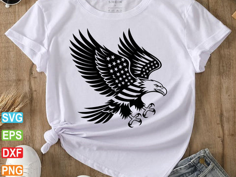 American Eagle Flag SVG, Distressed American SVG Creativeart88 