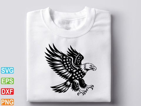 American Eagle Flag SVG, Distressed American SVG Creativeart88 