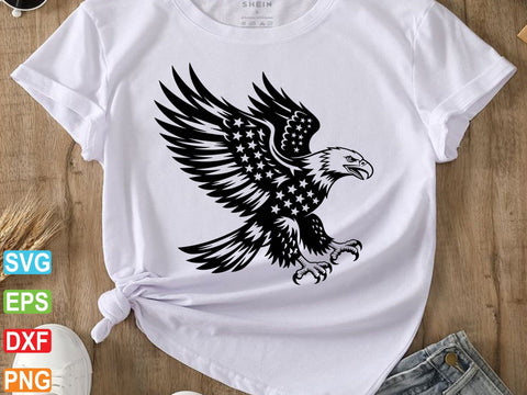 American Eagle Flag SVG, Distressed American SVG Creativeart88 