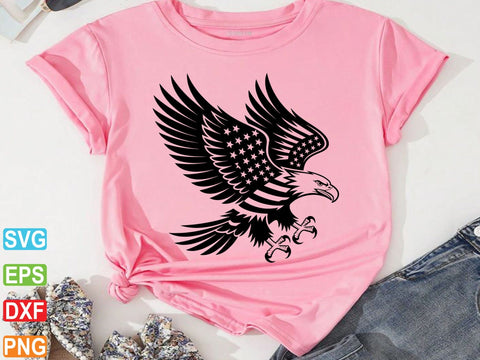 American Eagle Flag SVG, Distressed American SVG Creativeart88 