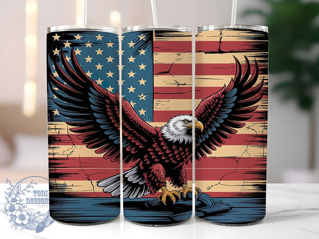 American Eagle Freedom Tumbler, Patriotic Tumbler Wrap, USA Flag Sublimation Design, Bald Eagle Tumbler PNG, 4th Of July Tumbler, 20oz Sublimation Wrap, Freedom Tumbler Design Sublimation ToriDesigns 