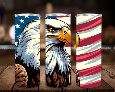 American Eagle in Flag July 4th 20 oz Skinny Tumbler Sublimation Design, American Flag Eagle PNG, Patriotic Sublimation, Instant Digital Download PNG Sublimation ToriDesigns 