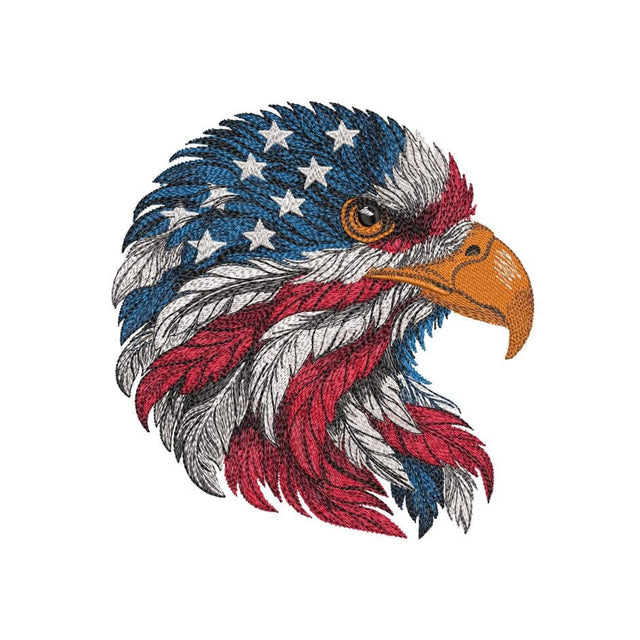 American Eagle, Independence Day, 4th of July, Patriotic Embroidery Design, 2 sizes, Instant Download Embroidery/Applique DESIGNS Nino Nadaraia 