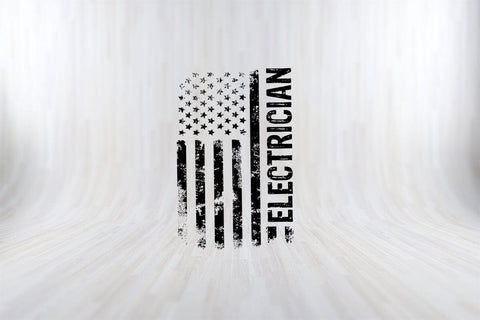 American Electrician USA Flag Funny Electrician SVG PNG Craft Cut File SVG SVG Print File 