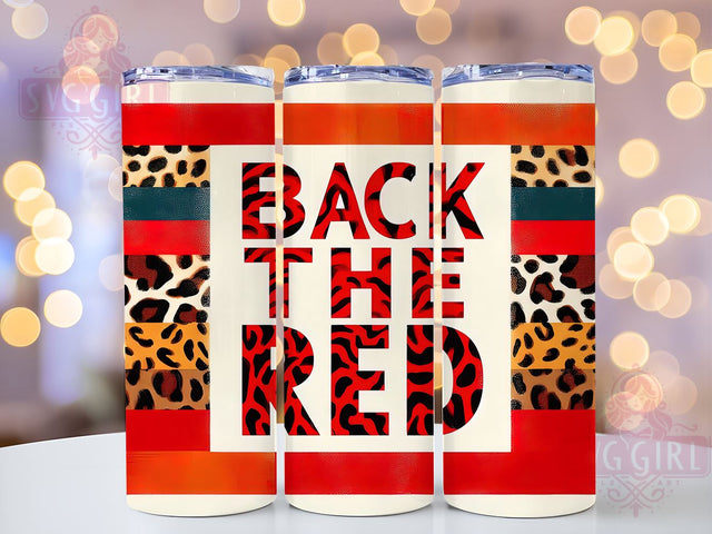 American Firefighter 20oz Tumbler Wrap Sublimation Design, Straight Tapered Tumbler Wrap, Back The Red Tumbler Png, Instant Digital Download Sublimation SvggirlplusArt 