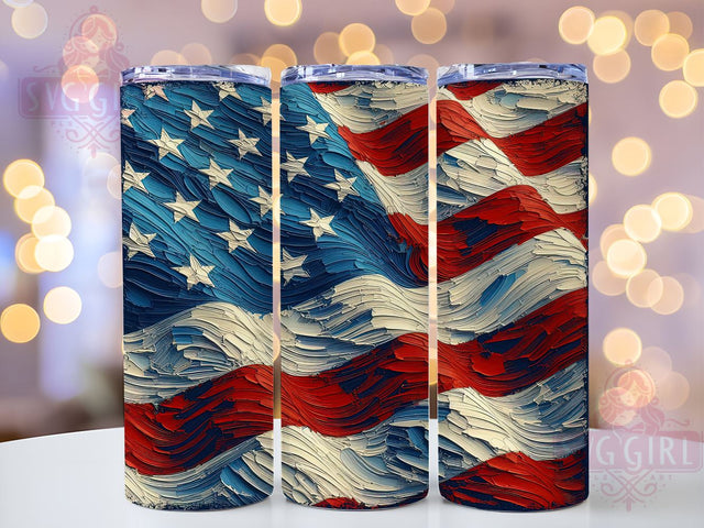 American Flag 20oz Tumbler Wrap Sublimation Design, Straight Tapered Tumbler Wrap, 4th of July Tumbler Png, Instant Digital Download Sublimation SvggirlplusArt 