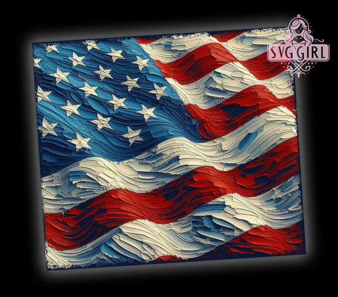 American Flag 20oz Tumbler Wrap Sublimation Design, Straight Tapered Tumbler Wrap, 4th of July Tumbler Png, Instant Digital Download Sublimation SvggirlplusArt 