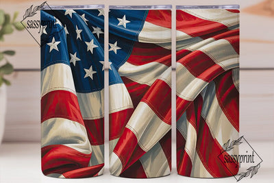 American Flag 20oz Tumbler Wrap Sublimation sassyprint 