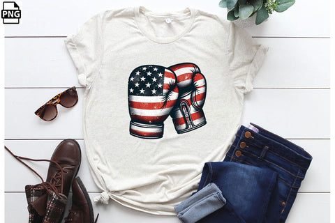 American Flag Boxing Gloves 4th Of July Clipart Bundle Printable File Sublimation Creativedesigntee 
