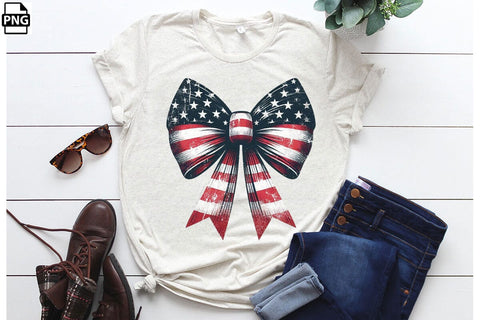 American Flag Coquette Bow 4th Of July Clipart Bundle Printable File Sublimation Creativedesigntee 