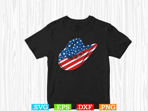 American Flag Cowboy Hat T-shirt Design,Desert Cowboys Svg, Western Svg, Cowgirl Svg, Cowboy Ranch silhouette, Desert Cactus Svg SVG Creativeart88 