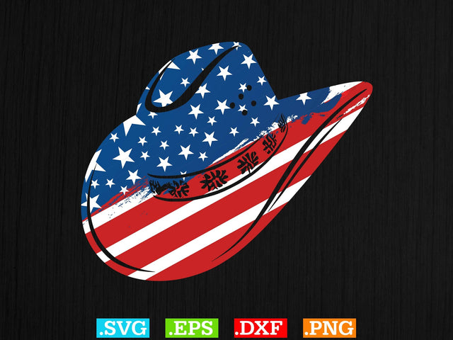 American Flag Cowboy Hat T-shirt Design,Desert Cowboys Svg, Western Svg, Cowgirl Svg, Cowboy Ranch silhouette, Desert Cactus Svg SVG Creativeart88 