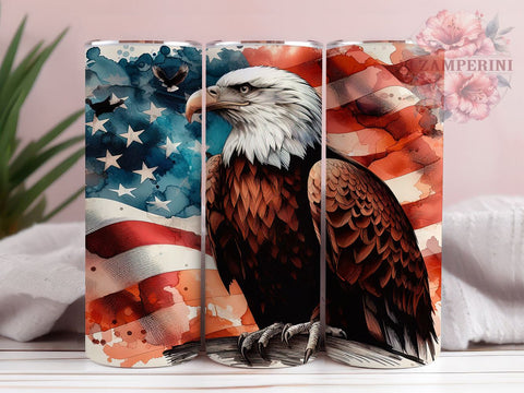 American Flag Eagle 20oz Tumbler Wrap PNG, Victory Eagle Tumbler PNG Sublimation, Straight & Tapered Tumbler Wrap, Instant Digital Download Sublimation Li Zamperini 