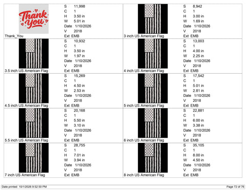 American Flag Embroidery Design – Distressed USA Flag Patriotic Stars and Stripes Machine Embroidery File Embroidery/Applique DESIGNS PatternFeed8 