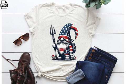 American Flag Gnomes 4th Of July Clipart Bundle Printable File Sublimation Creativedesigntee 