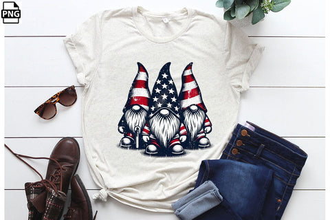 American Flag Gnomes 4th Of July Clipart Bundle Printable File Sublimation Creativedesigntee 