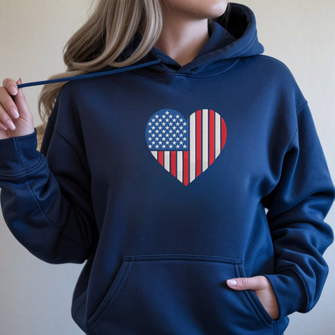 American Flag Heart Embroidery Design – Patriotic USA Stars and Stripes Machine Embroidery File Embroidery/Applique DESIGNS PatternFeed8 