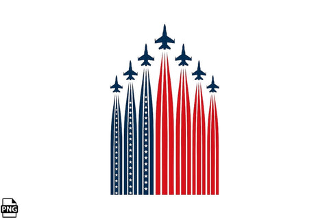 American Flag Jet Planes 4th Of July Clipart Bundle Printable File Sublimation Creativedesigntee 