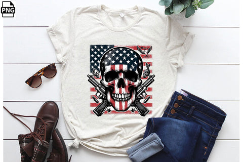 American Flag Skull 4th Of July Clipart Bundle Printable File Sublimation Creativedesigntee 
