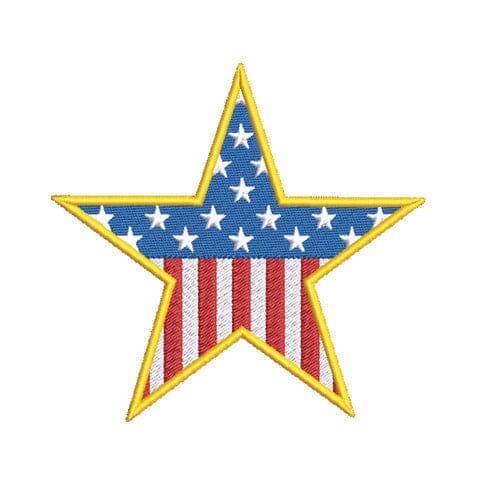 American Flag Star Embroidery Design Embroidery/Applique DESIGNS Creatively Embroidery 
