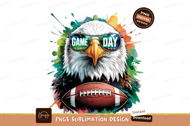 American Football Eagle Game Day Sublimation Png Sublimation Designangry 