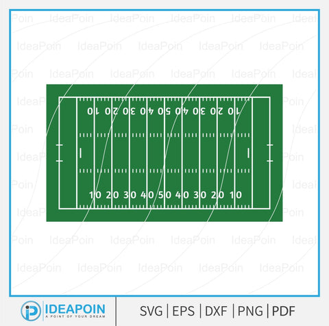 American Football Field SVG, Football Field PNG, Football Yard Line svg, American Football Clipart, Football Field PNG Clipar, Football Field, Green Sports Field Vector Art SVG Dinvect 