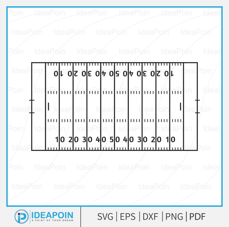 Football Line Design American Football Field SVG, Football Field PNG, Football Yard Line svg ...