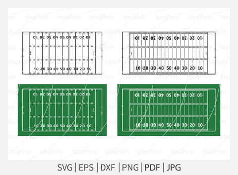 American Football Field SVG, Football Field PNG, Football Yard Line svg, American Football Clipart, Football Field PNG Clipar, Football Field, Green Sports Field Vector Art SVG Dinvect 