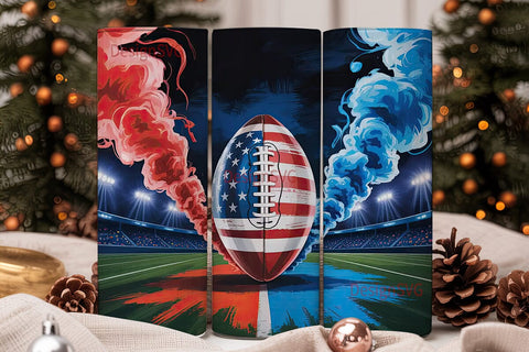 American Football Night Game 20oz Sublimation DesignSVG 